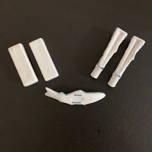 Vintage Inagiku Japanese Restaurant Hashioki Plus Four Other Vintage Hashioki - Picture 3 of 9